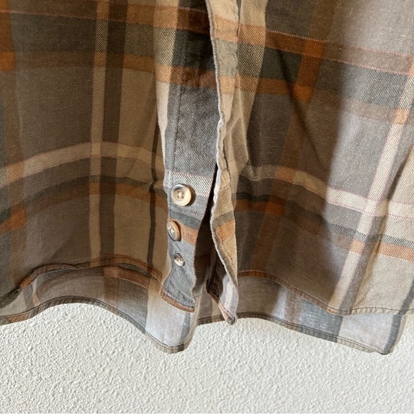 HIGH SIERRA Men’s Flannel Button Up XXL Beige Colors Work Wear Outdoors Camping - Picture 6 of 6